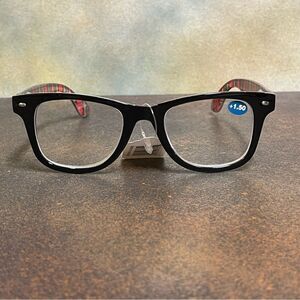 Jeffrey Banks Designer Women’s Black Reading Glasses +1.50 NWOB